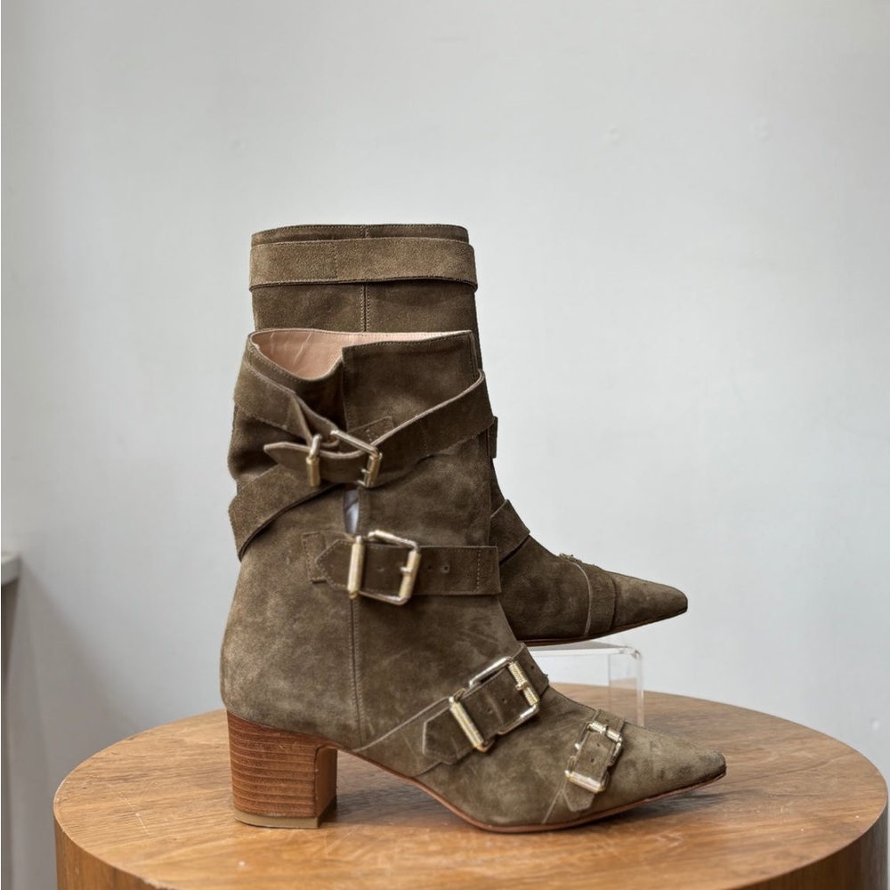 Women's ZADIG & VOLTAIRE Suede Buckle Boots, s40